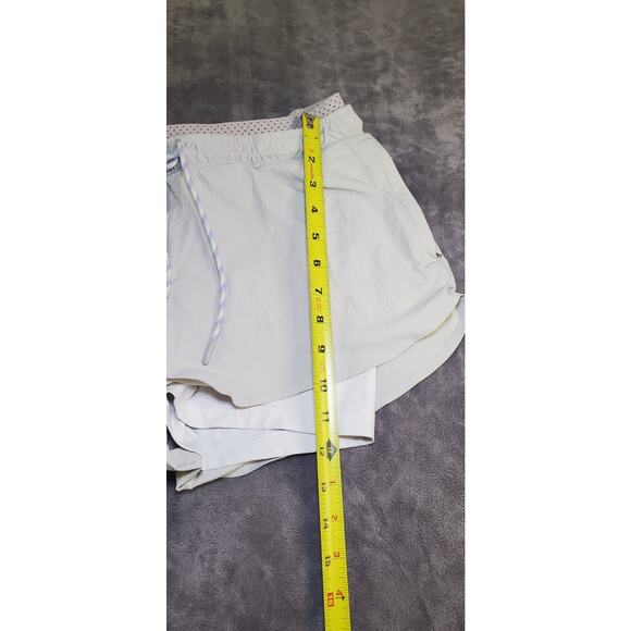 Athleta Crest 2in1 Shortie Womens Sz 6 Small Shorts Elastic Waist Drawstring C26 - Picture 3 of 9